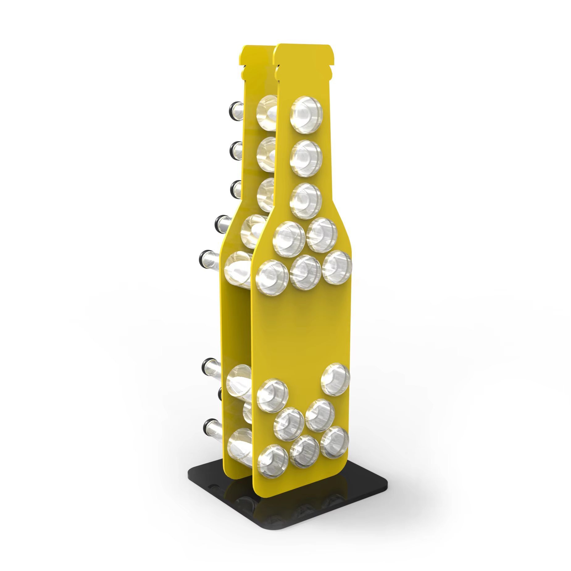 Bottle Shape Acrylic Tonic Water Display Stand supplier