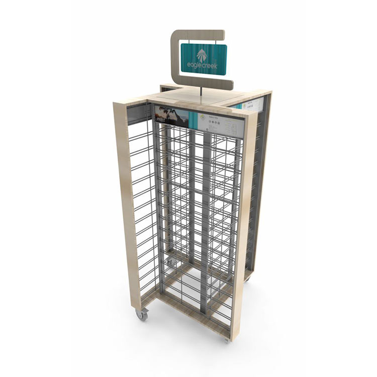 Outdoor Jacket Clothing Display Stand with 2 Tiers Display Shelves for Fashion Fits