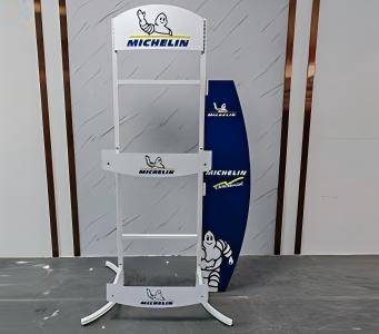 How This Tire Display Rack Transforms Auto Shop Layouts and Boosts Brand Recognition