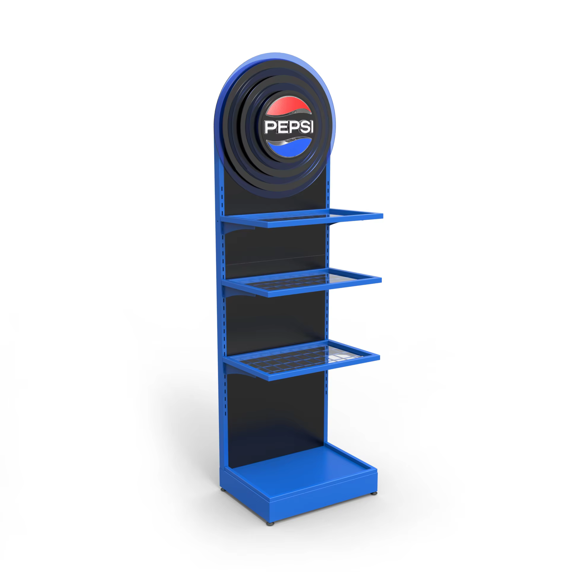 Metal Drink Bottle Display Stand with LED Lighted Logo for Wholesale details