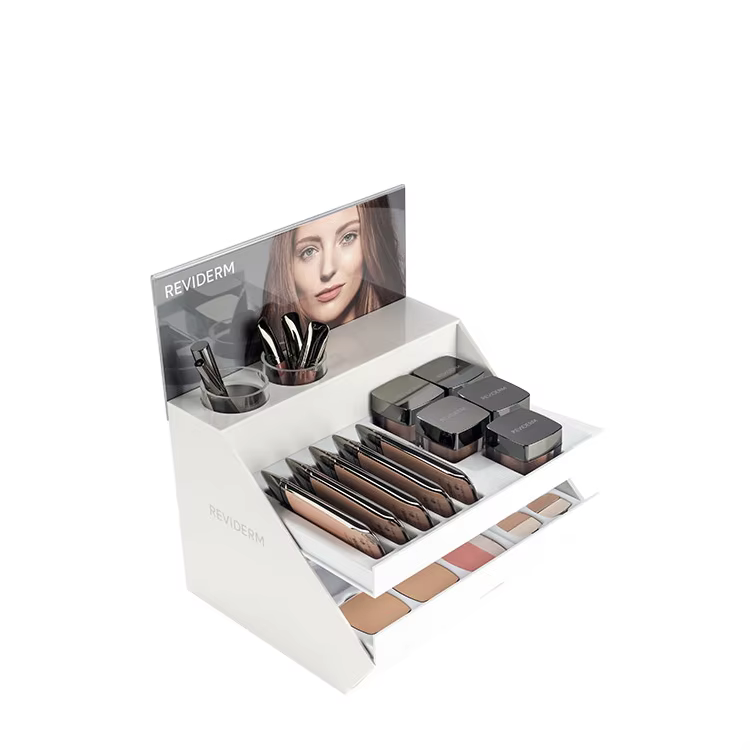 Apache Customized Eyelash Eyeliner Extension Make up Display Stand Cosmetic Display Rack for Retail Store Showing Stand supplier