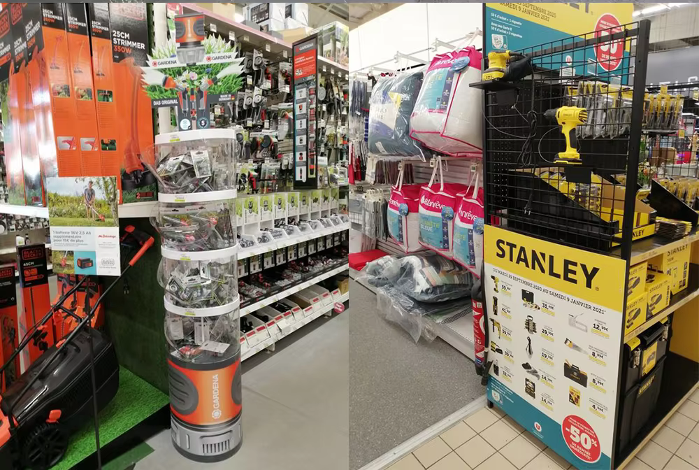 Apache Heavy Duty Metal Layer Plate Hole Board Display Rack Customizable for Floor to Floor Display Modern Style Supermarkets details