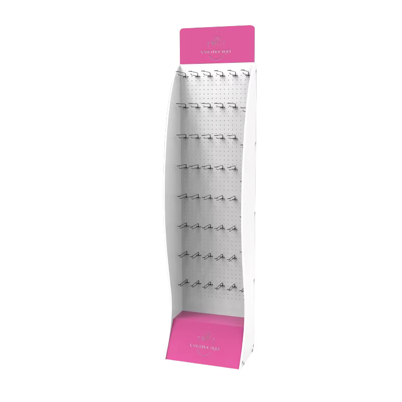 Apache Plastic Customized PVC Foam Board Display Stand Forex Floor Display Rack for Phone Accessories in Retail Store details