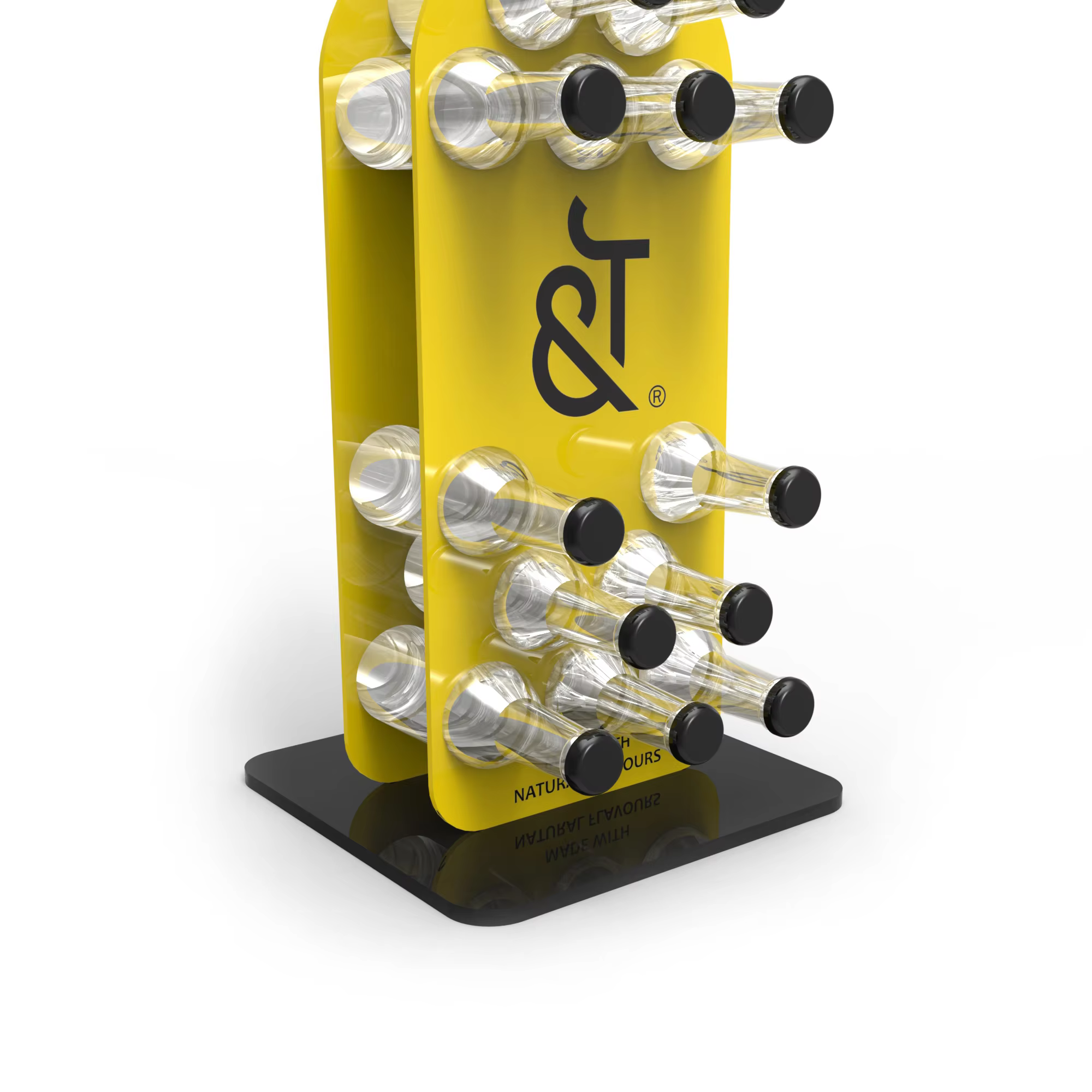 Bottle Shape Acrylic Tonic Water Display Stand supplier