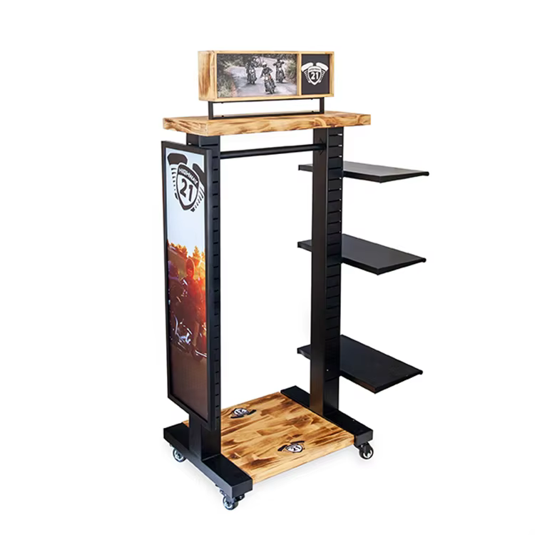 Apache Retail Gondola Store Display Stand Clothing Display Rack for Clothes Shop manufacture