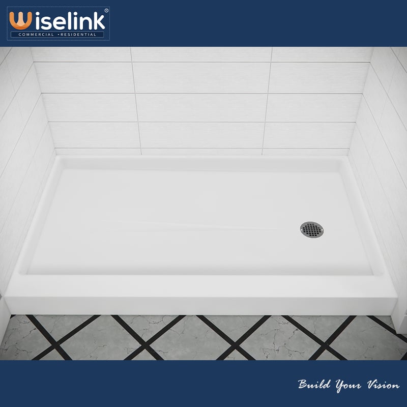 One Piece Cultured Marble Shower Pans: Solve Leaks and Mold for Good