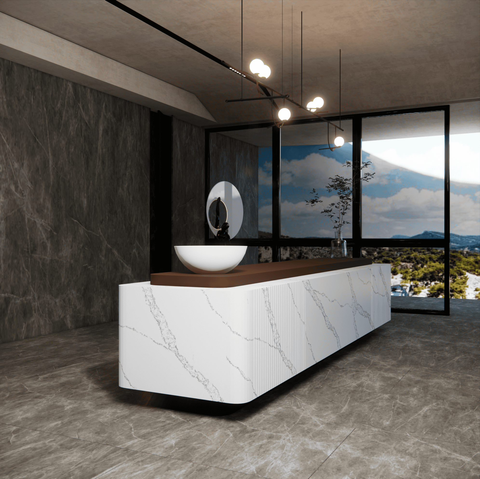 Solid Surface Backsplash Guide: Coved vs Flat, 4