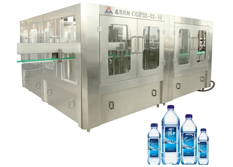 Avtomatik Su Qutlama İstehsal Sırası Təmiz Mineral Qışıl Su PET Qutu Doldurma Maşını