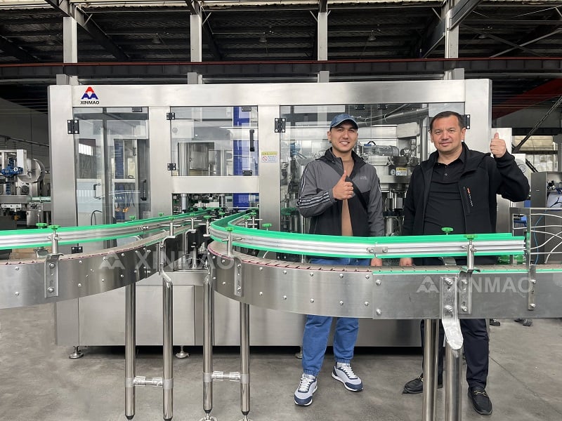 6500CPH газдалған сусындарды өндіру желісі (Өзбекстандағы тұтынушы сайты)