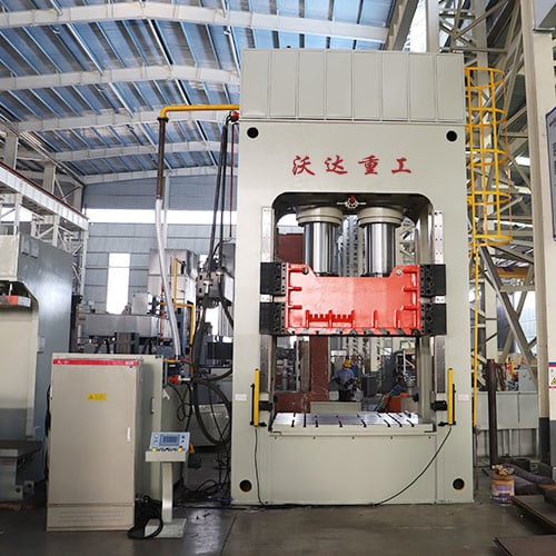 Experience the precision and speed of automated hydraulic presses in action.