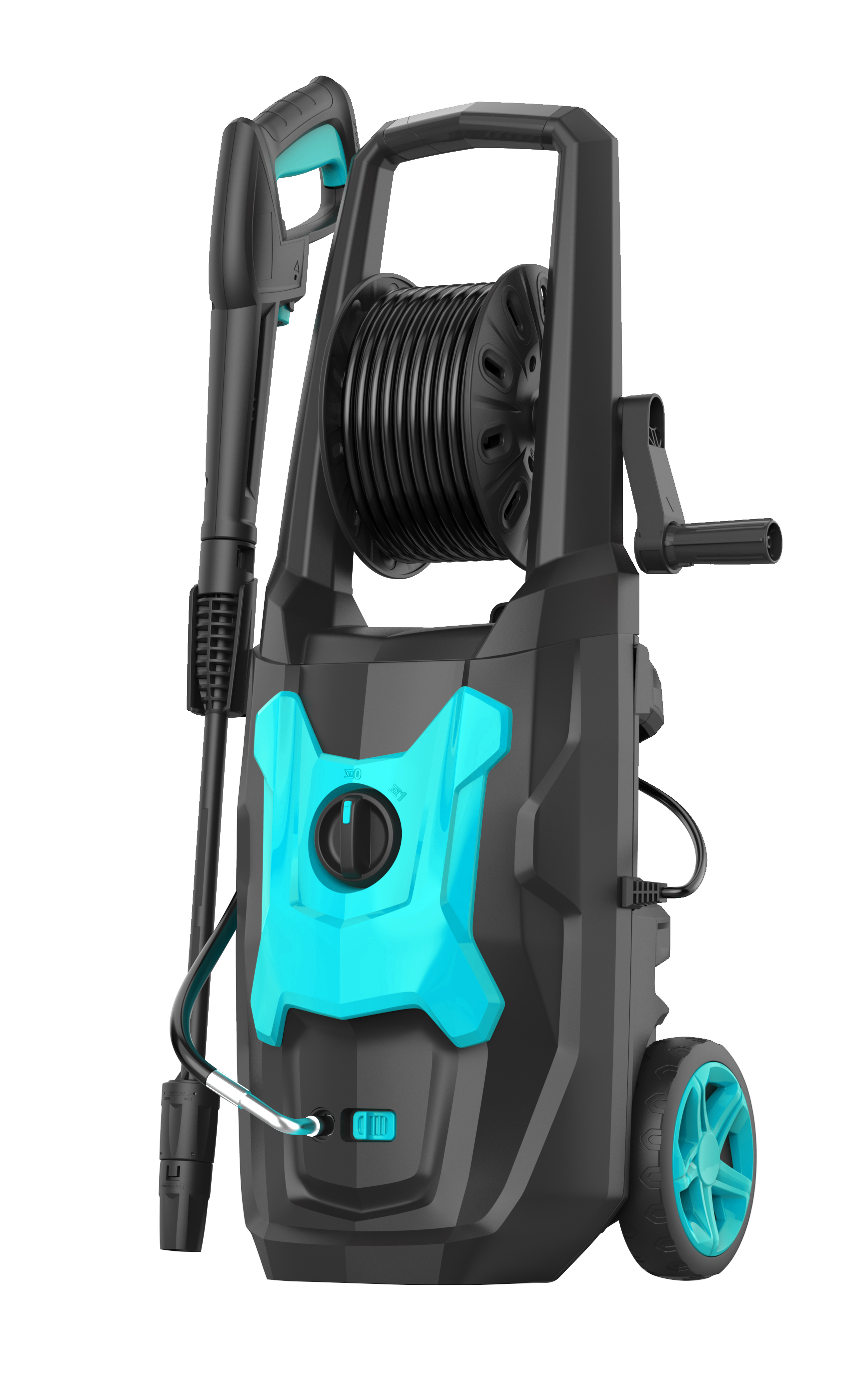 Convenient mobility and easy operation make this portable pressure washer a must-have for busy professionals