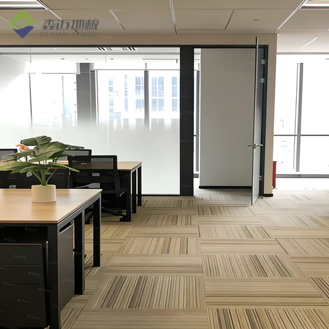 How do raised floors facilitate easier office moves and changes?