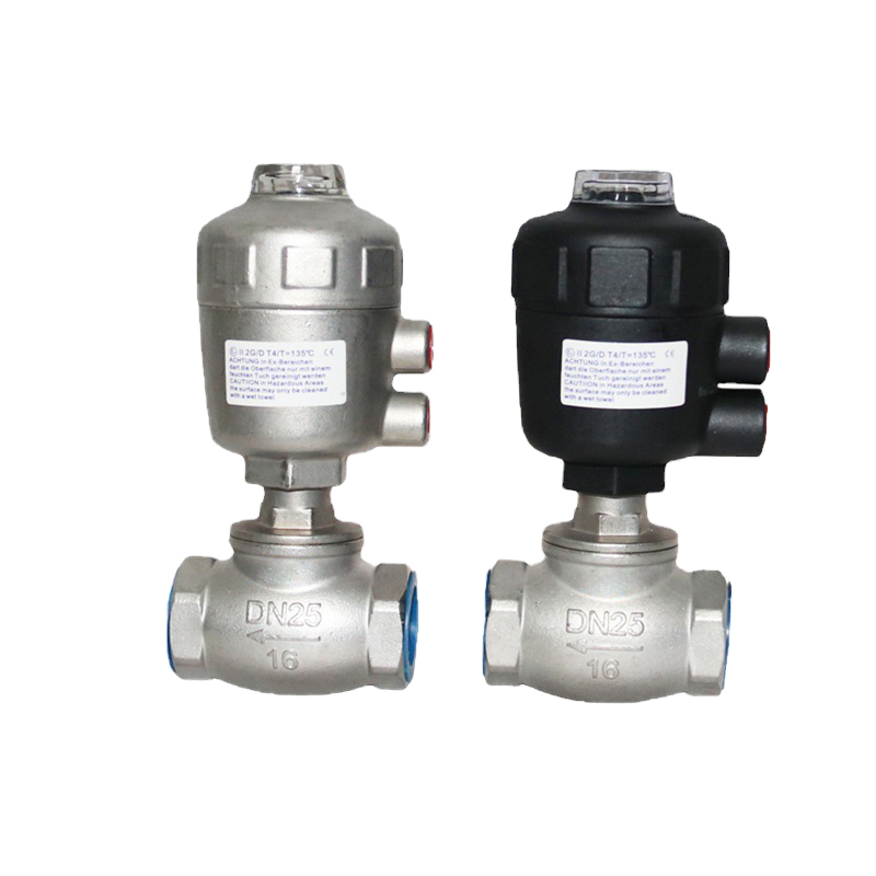 Tahan suhu tinggi sudut kerusi valve pneumatik cut-off valve pengering air valve berat stainless steel pneumatik air valve pinggang drum valve