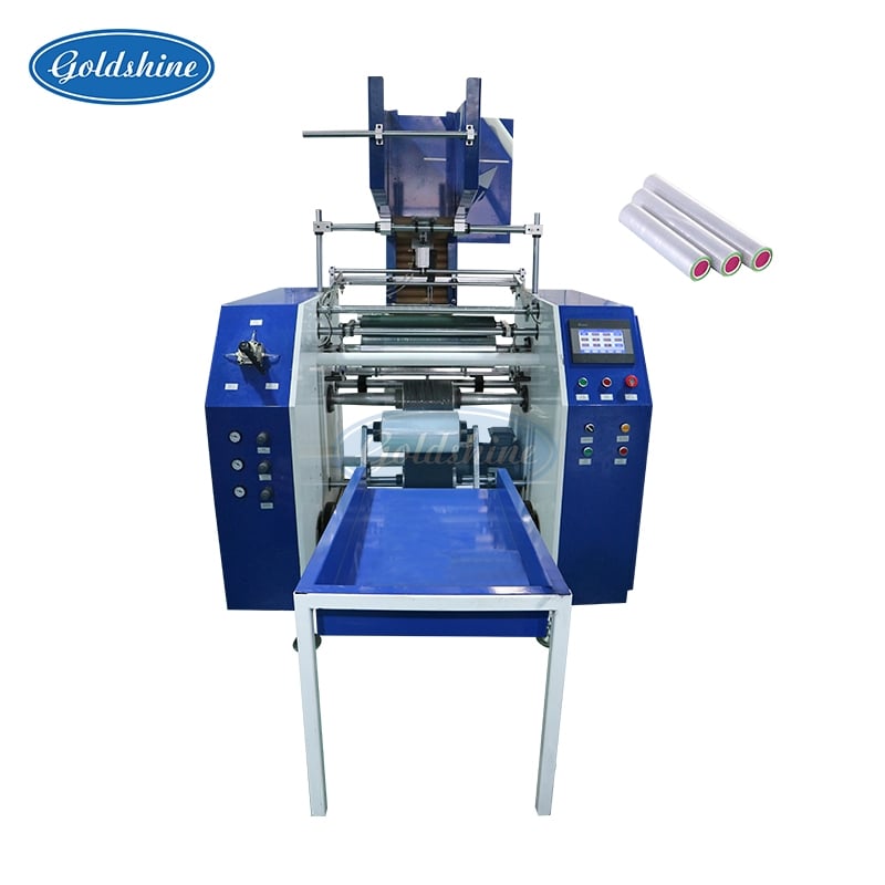 Vollautomatische PVC PE-Haftfolie-Aufwicklungs- und Schneidmaschine