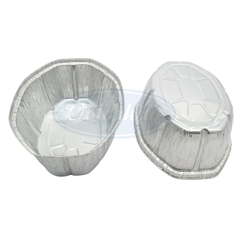 T25385 Lebensmittelverpackungspapier ovale Aluminiumschale