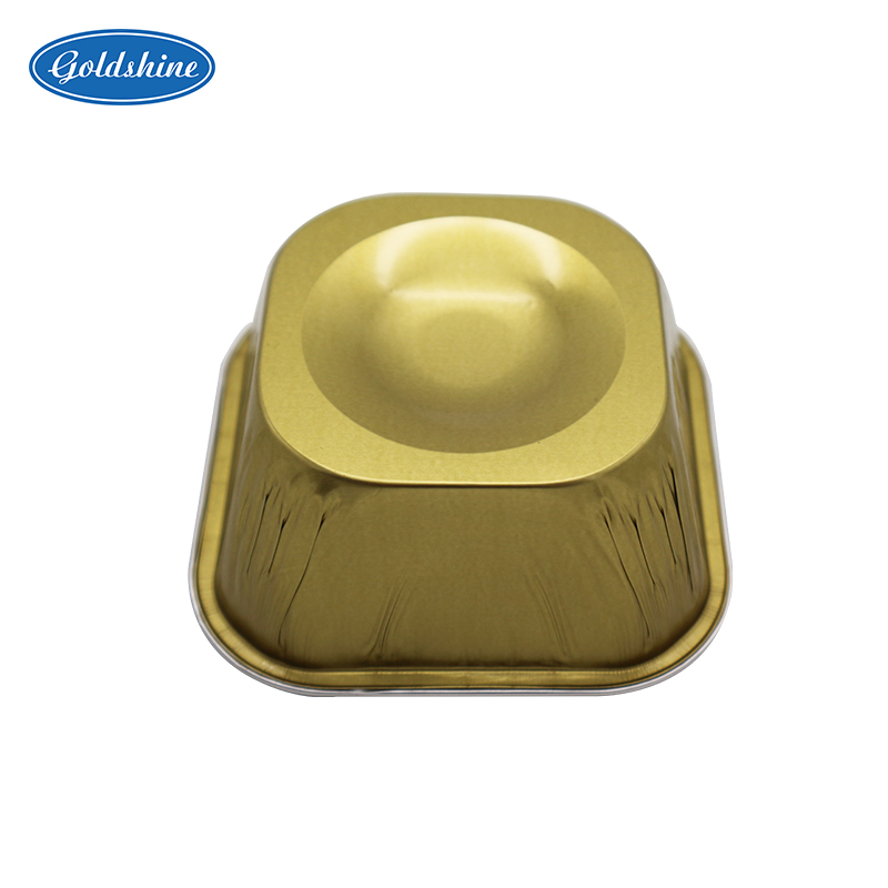 100 ml farbiger runder Kuchen-Dessert-Back-Aluminiumfolien-Container