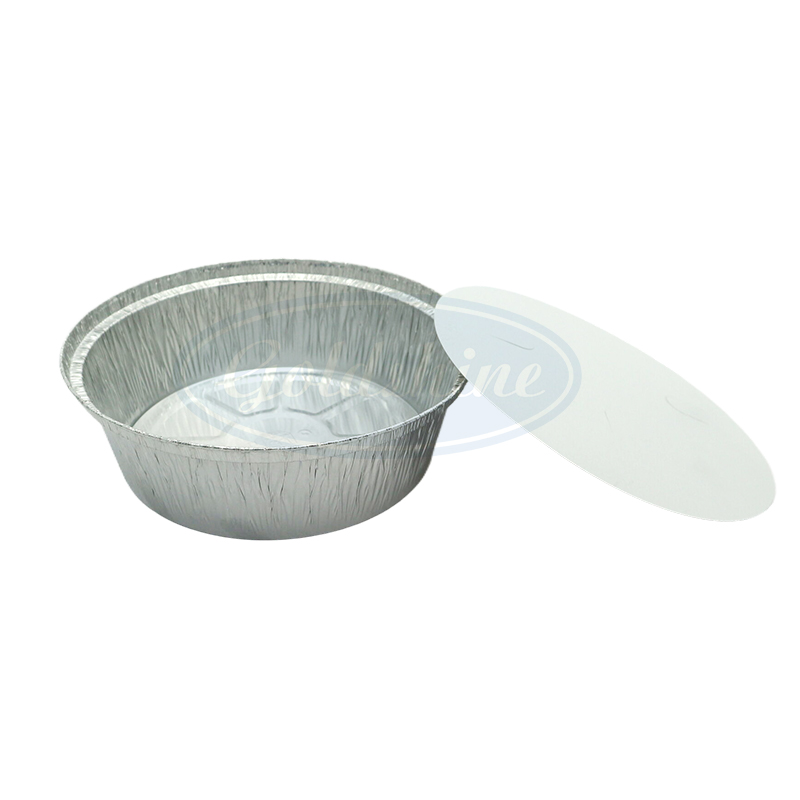 Y20656 Lebensmittelverpackung Einweg-Runde Aluminiumbehälter für Bento-Boxen