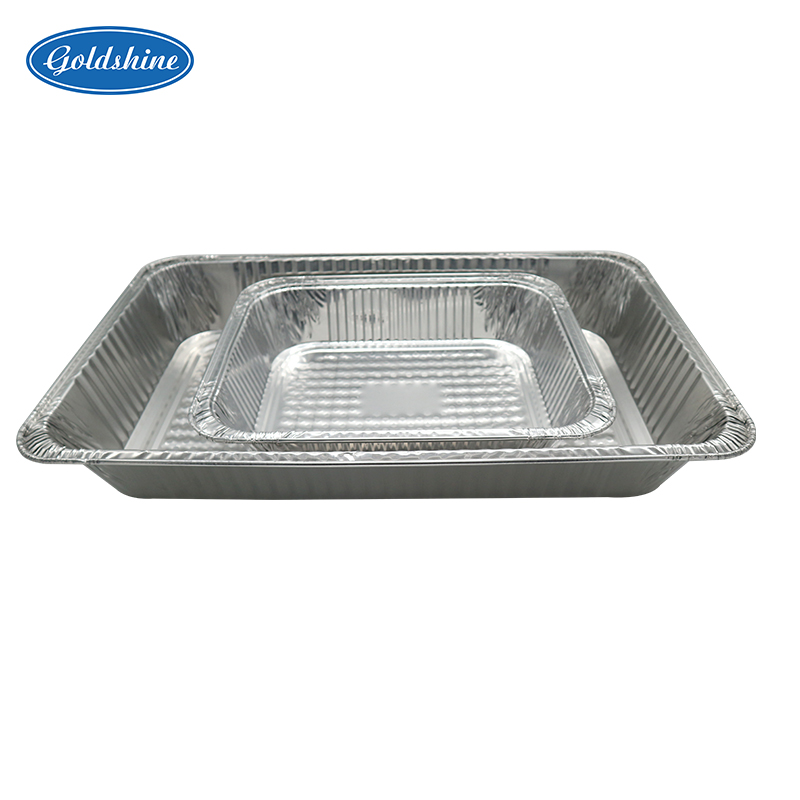 9800ml Vollformat-Aluminiumfolien-Container für Folien-Lebensmittelbehälter