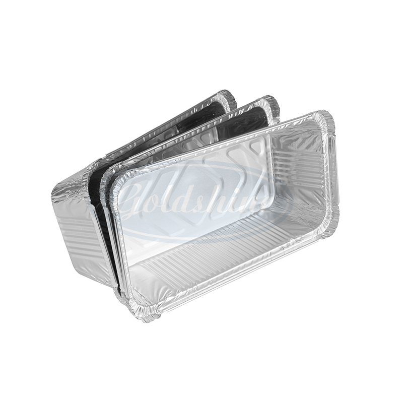 Einweg glatte Wand Aluminiumfolie-Container Tablette Lunchbox für Lebensmittelverpackung