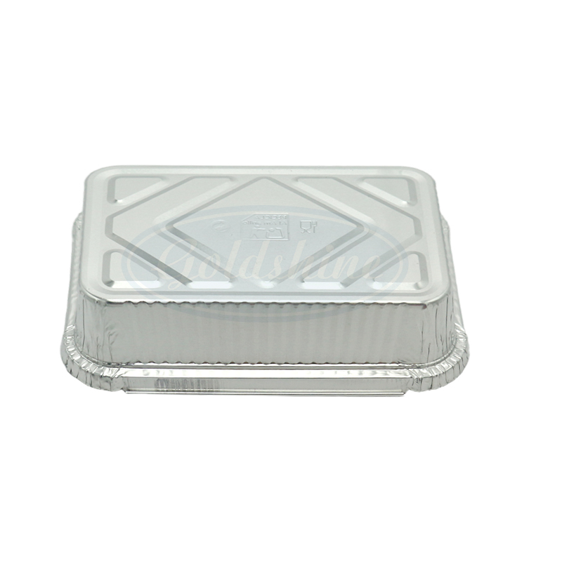 F19534 Einweg-Aluminiumfolien-Behälterbox mit Deckeln