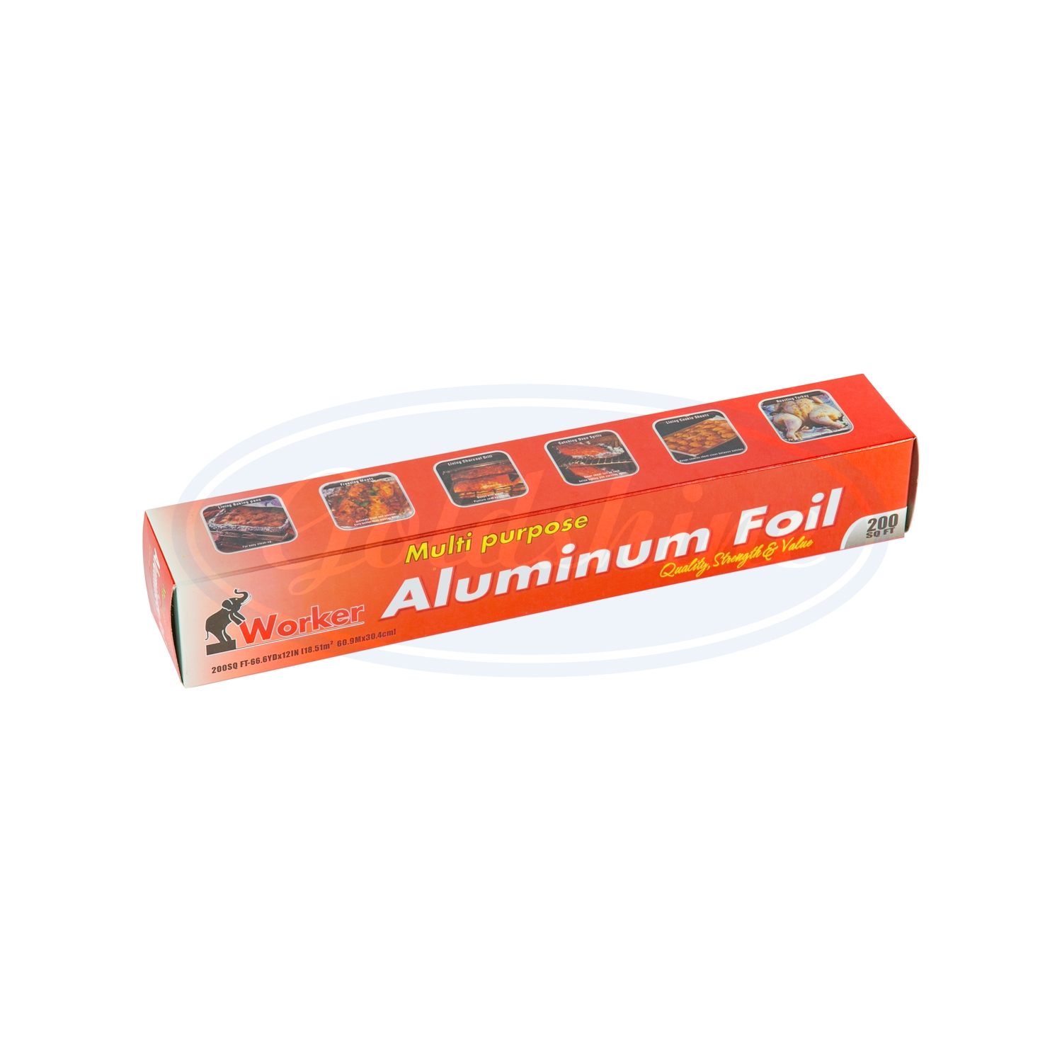 Recyclable Haushalts-Küchenbenutzung 8011 200SQFT Einweg-Nahrungsmittelverpackung Aluminiumfolie Rolle