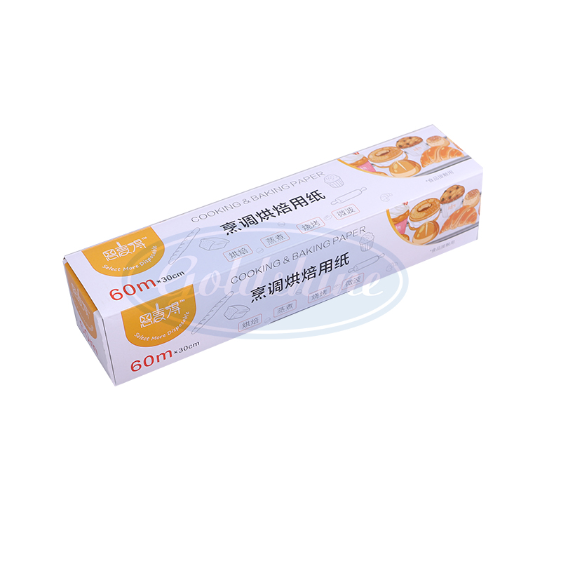weißes Backpapier mit silikonbeschichtetem Rollenmaterial