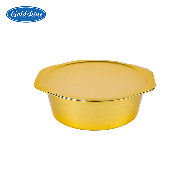 Aluminiumfolienbehälter mit Deckel zum Backen