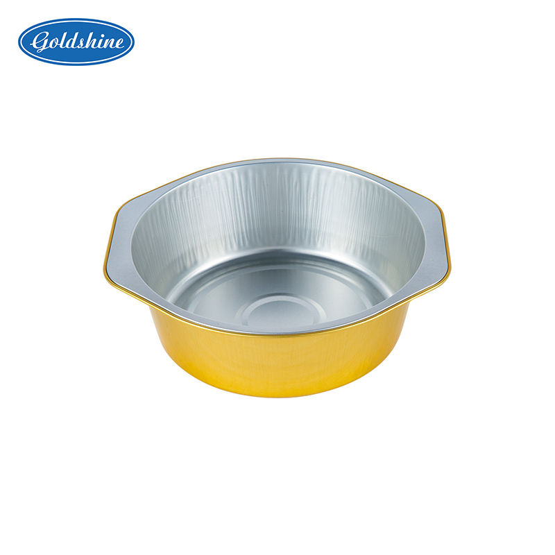 Aluminiumfolienbehälter mit Deckel zum Backen