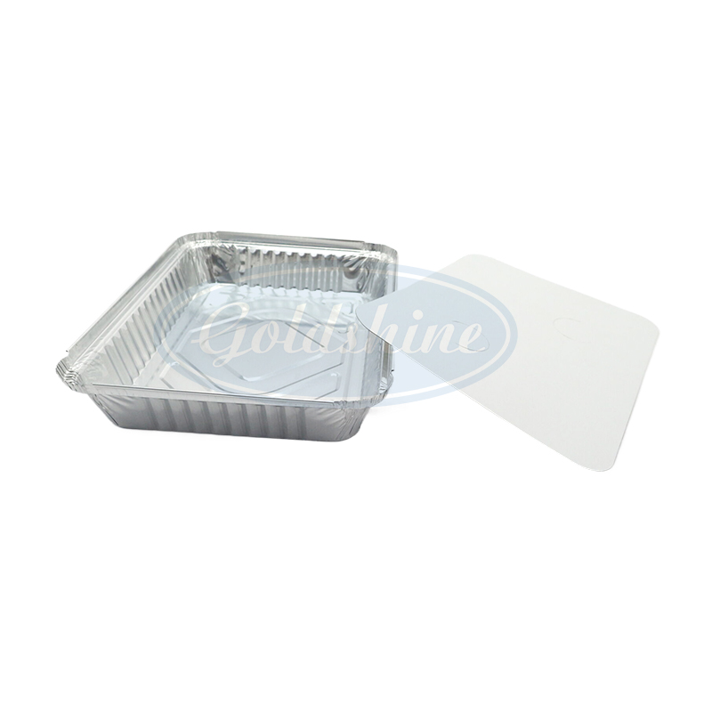 F22536 Lebensmittelbehälter aus Aluminiumfolie zum Backen mit Deckel
