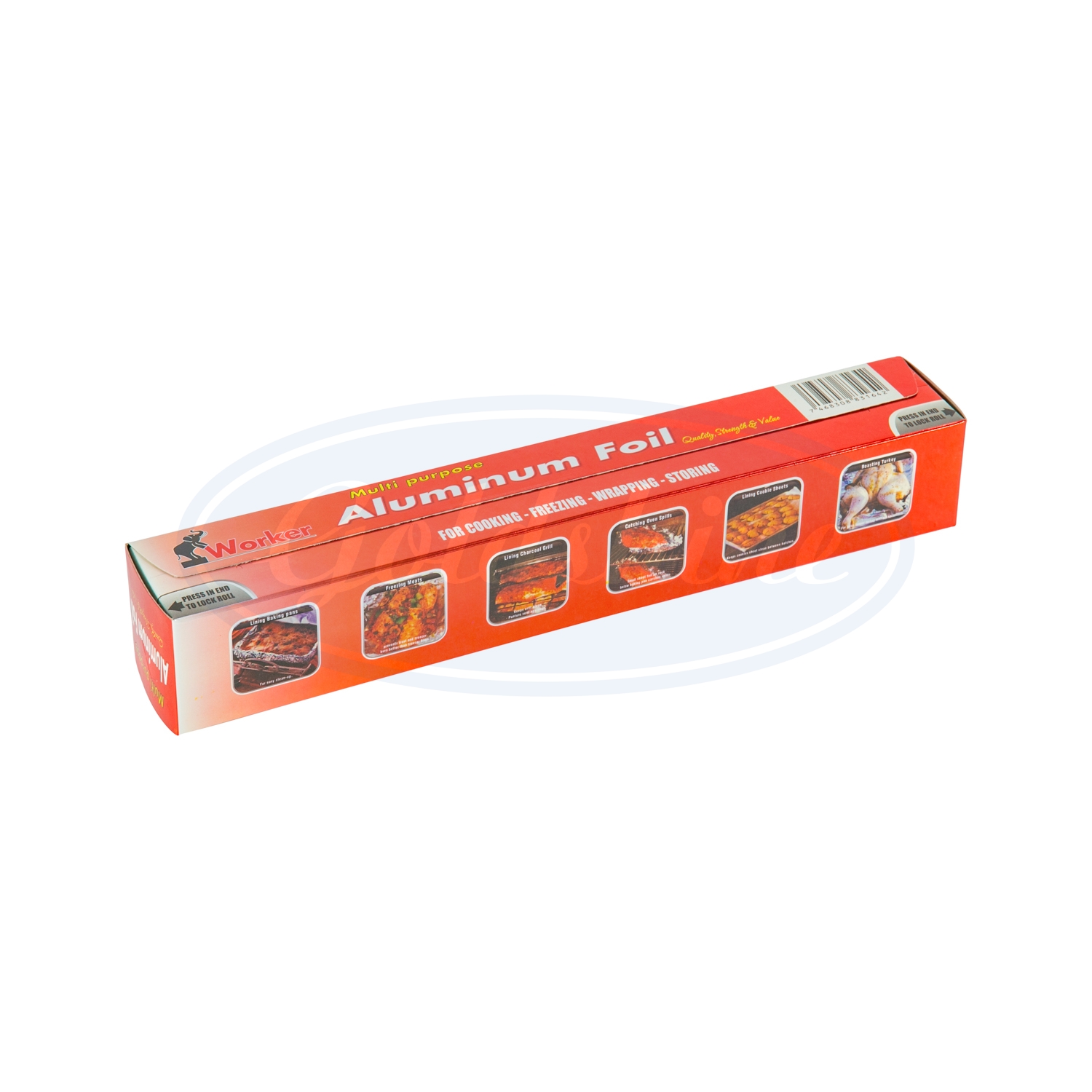 Recyclable Haushalts-Küchenbenutzung 8011 200SQFT Einweg-Nahrungsmittelverpackung Aluminiumfolie Rolle