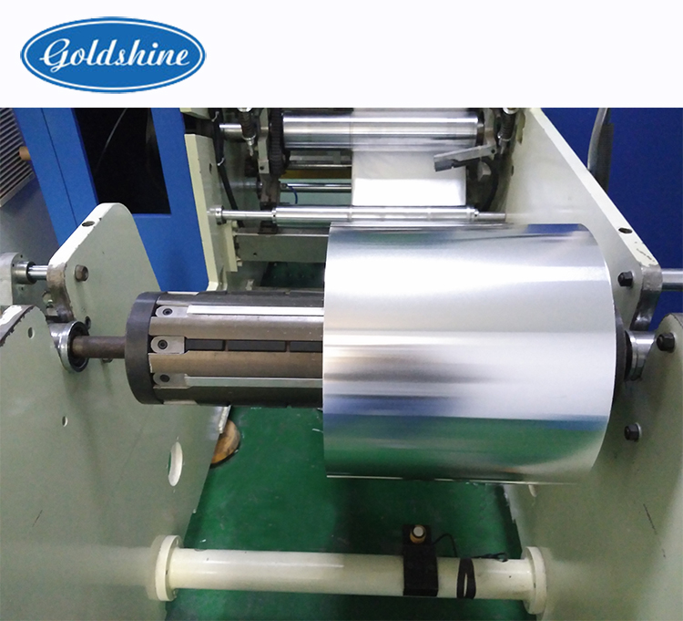 Vollautomatische Aluminiumfolie-Schlitzen- und Aufwicklungsanlage mit Etikettiermaschine