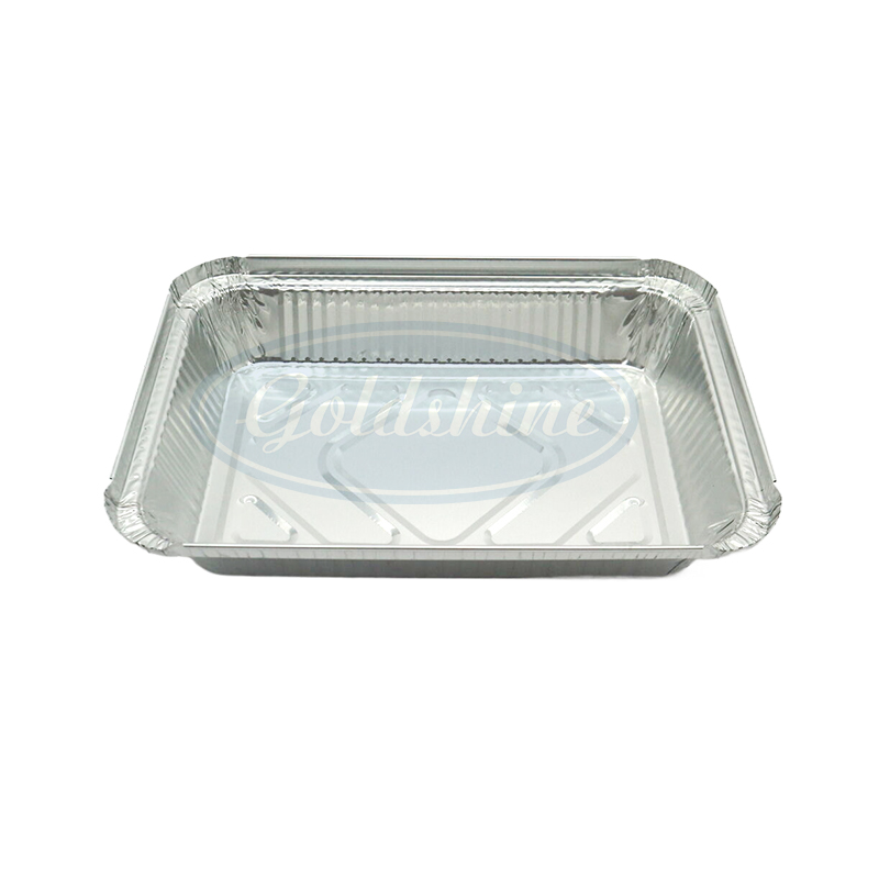 F22536 Lebensmittelbehälter aus Aluminiumfolie zum Backen mit Deckel