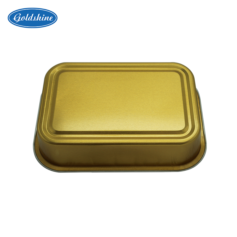 Stapelbare Lebensmittel-Storage-Aluminiumfolien-Container-Box Backbecher