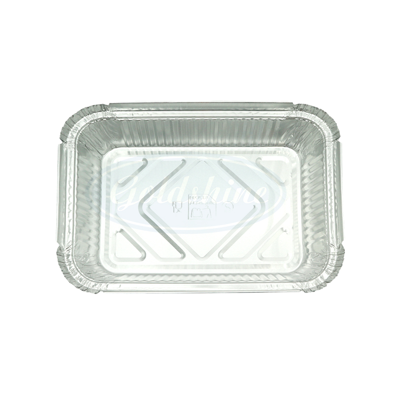 F19534 Einweg-Aluminiumfolien-Behälterbox mit Deckeln