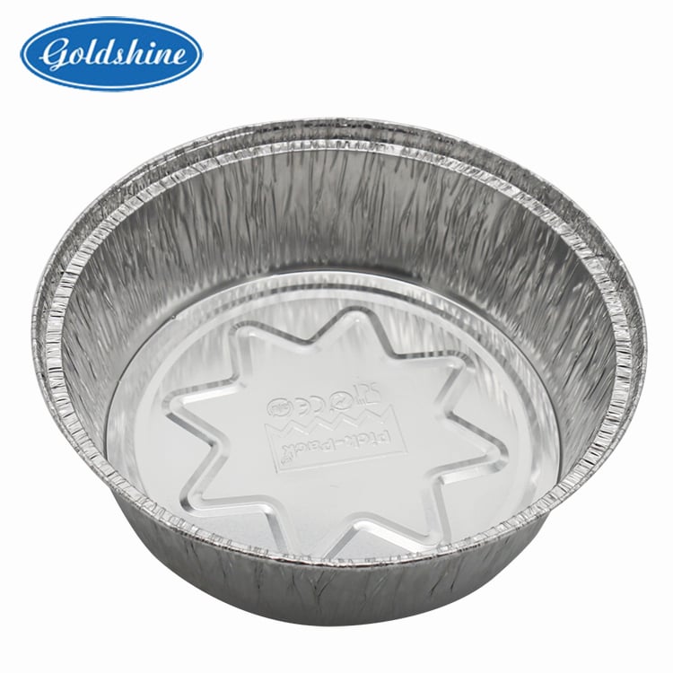 runde Lebensmittel-Aluminiumfolien-Container, Einweg-Aluminiumtablette