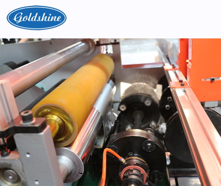 manual aluminium foil roll rewinding and cutting machine