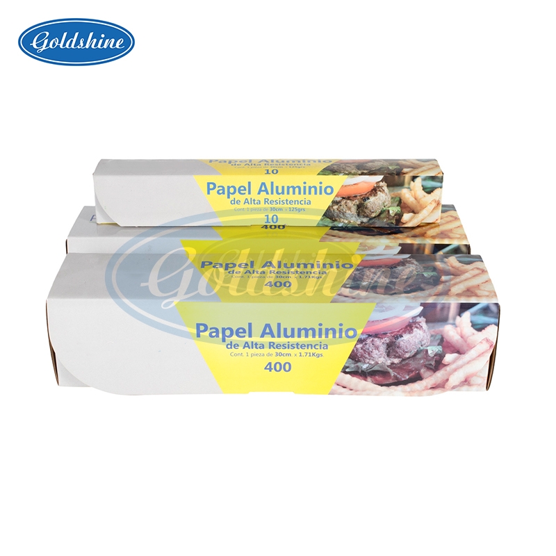 Lebensmittelverpackung Haushalt Zinn-Aluminiumfolie Rolle für 10m 15m 20m 30m 50m 100m 300m