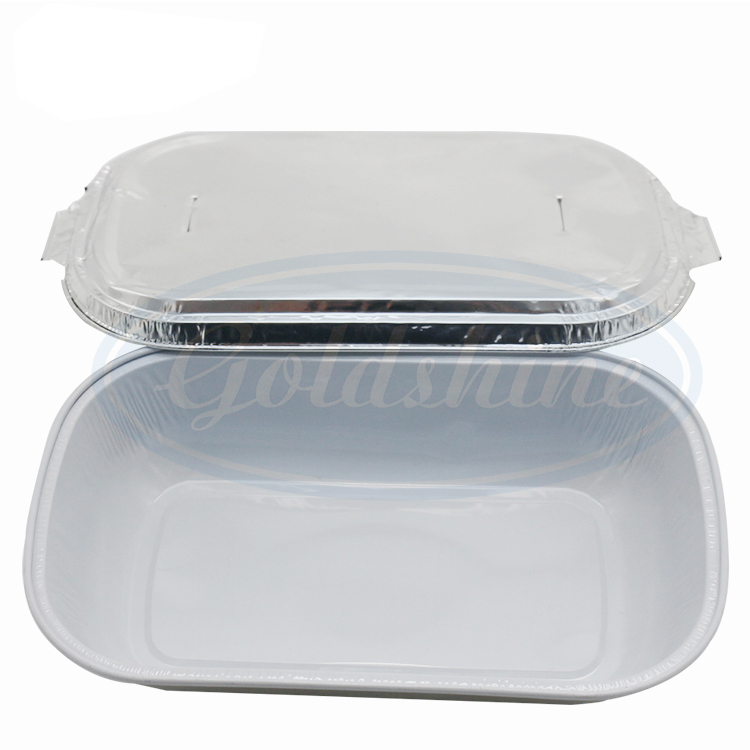 Einweg-Luftfahrtcatering Alufolien-Container Folien-Mahlzeitstablett