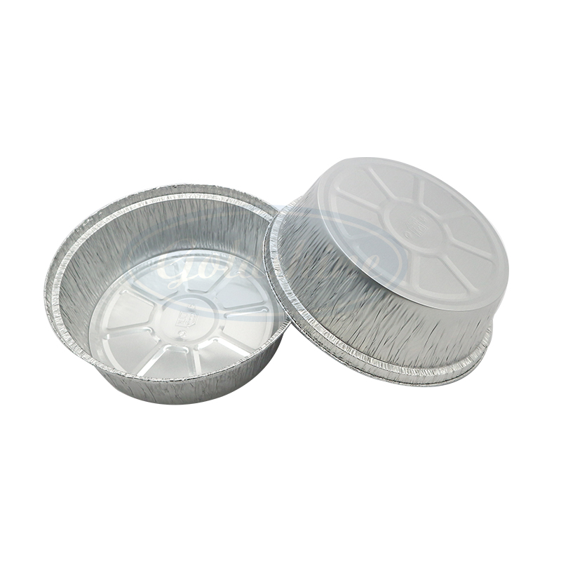 Y20656 Lebensmittelverpackung Einweg-Runde Aluminiumbehälter für Bento-Boxen