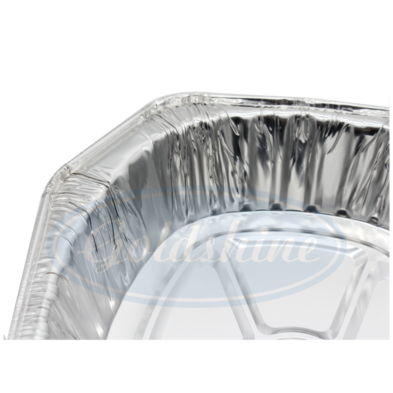 Einweg-Essensaufbewahrung Alufolien-Backformen Tabletts oval