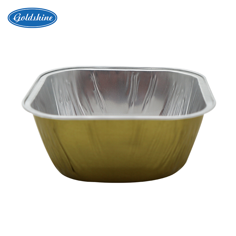 100 ml farbiger runder Kuchen-Dessert-Back-Aluminiumfolien-Container