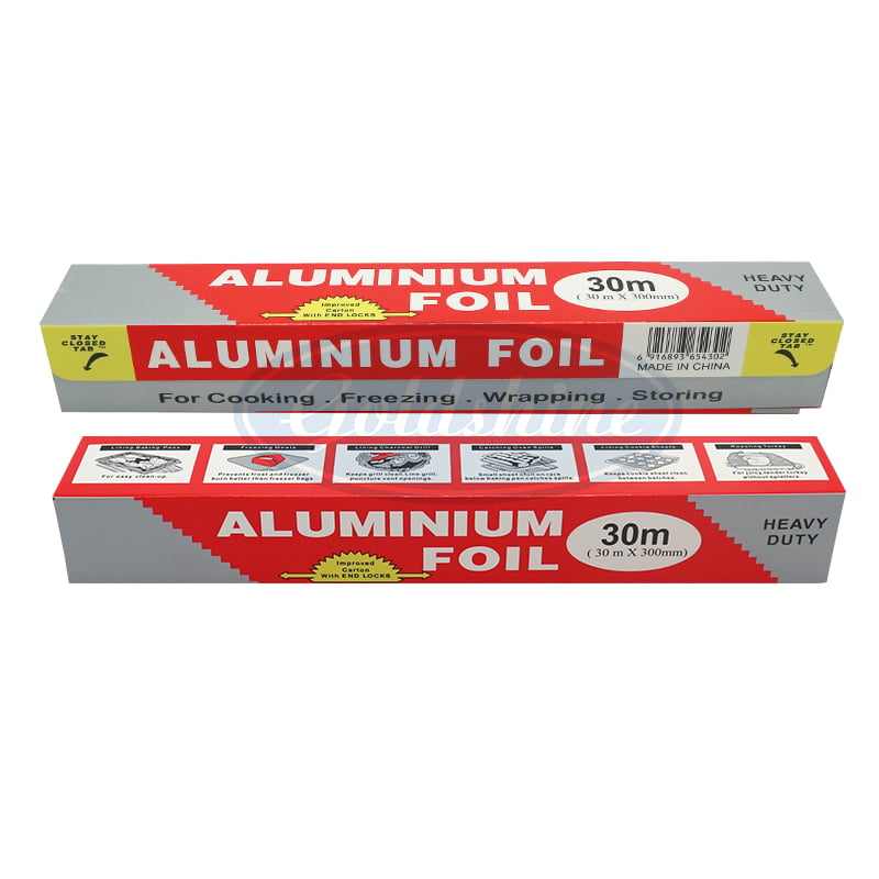 Weichpackung 14 Mikron 30 m Haushalts-Aluminiumfolie Rolle