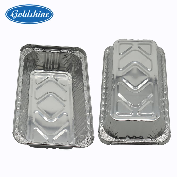 contenant rectangulaire en feuille d'aluminium de 6