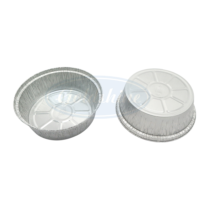 Y20656 Lebensmittelverpackung Einweg-Runde Aluminiumbehälter für Bento-Boxen