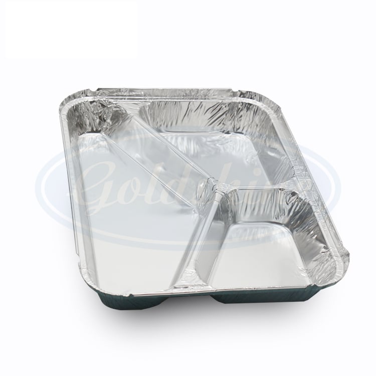 Lebensmittelklasse rechteckiger Aluminiumfolienbehälter für Lebensmittelverpackung