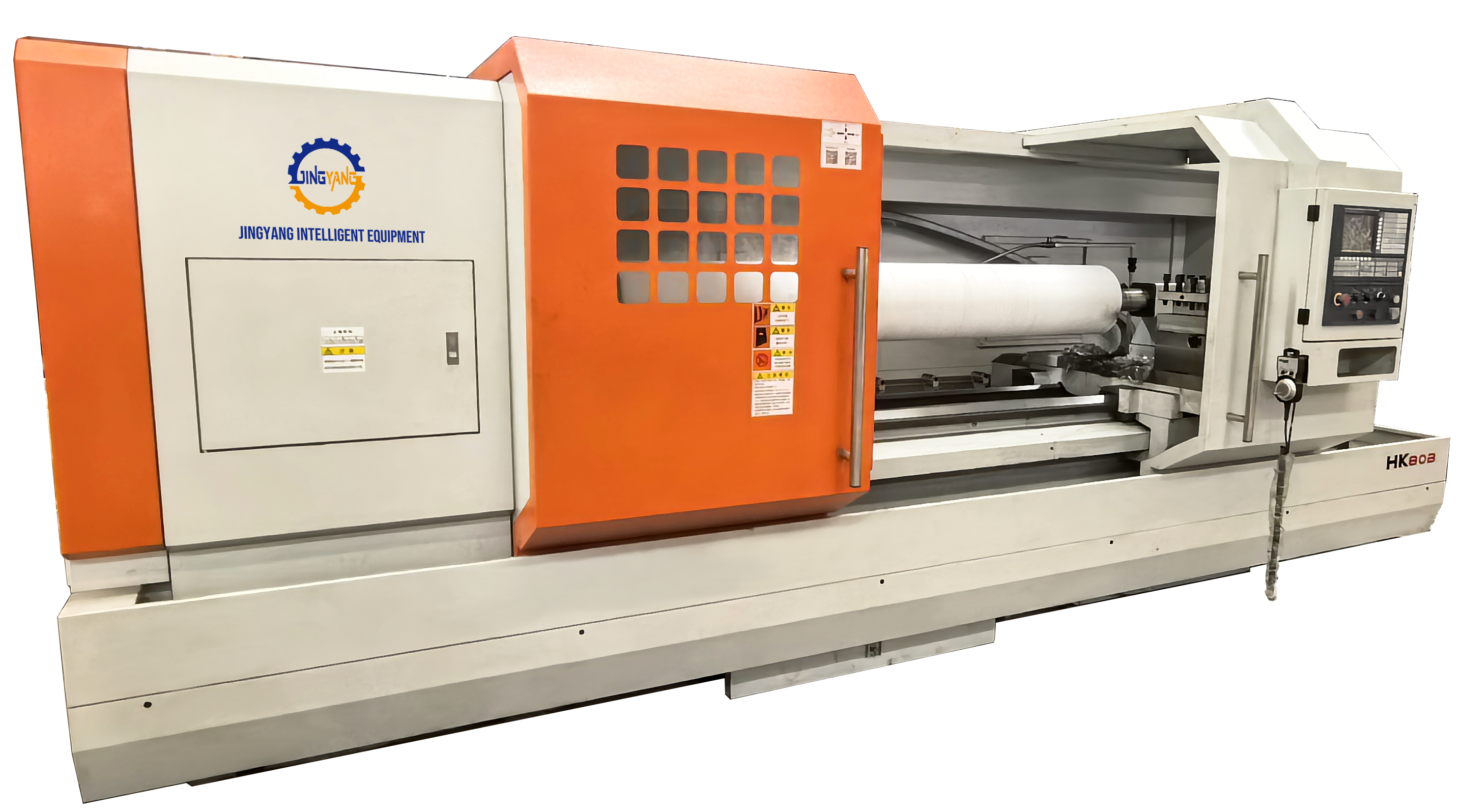 hk80b cnc lathe fanuc 0i tf horizontal lathe 1265nm torque for shaft disk ring parts-0