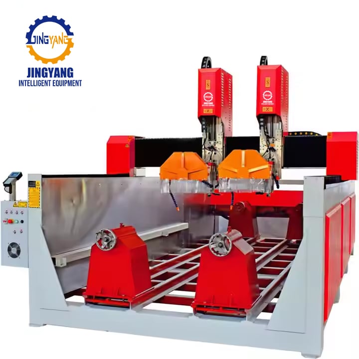 JINGYANG Multi-Function 4-Axis CNC Stone Engraver Machine