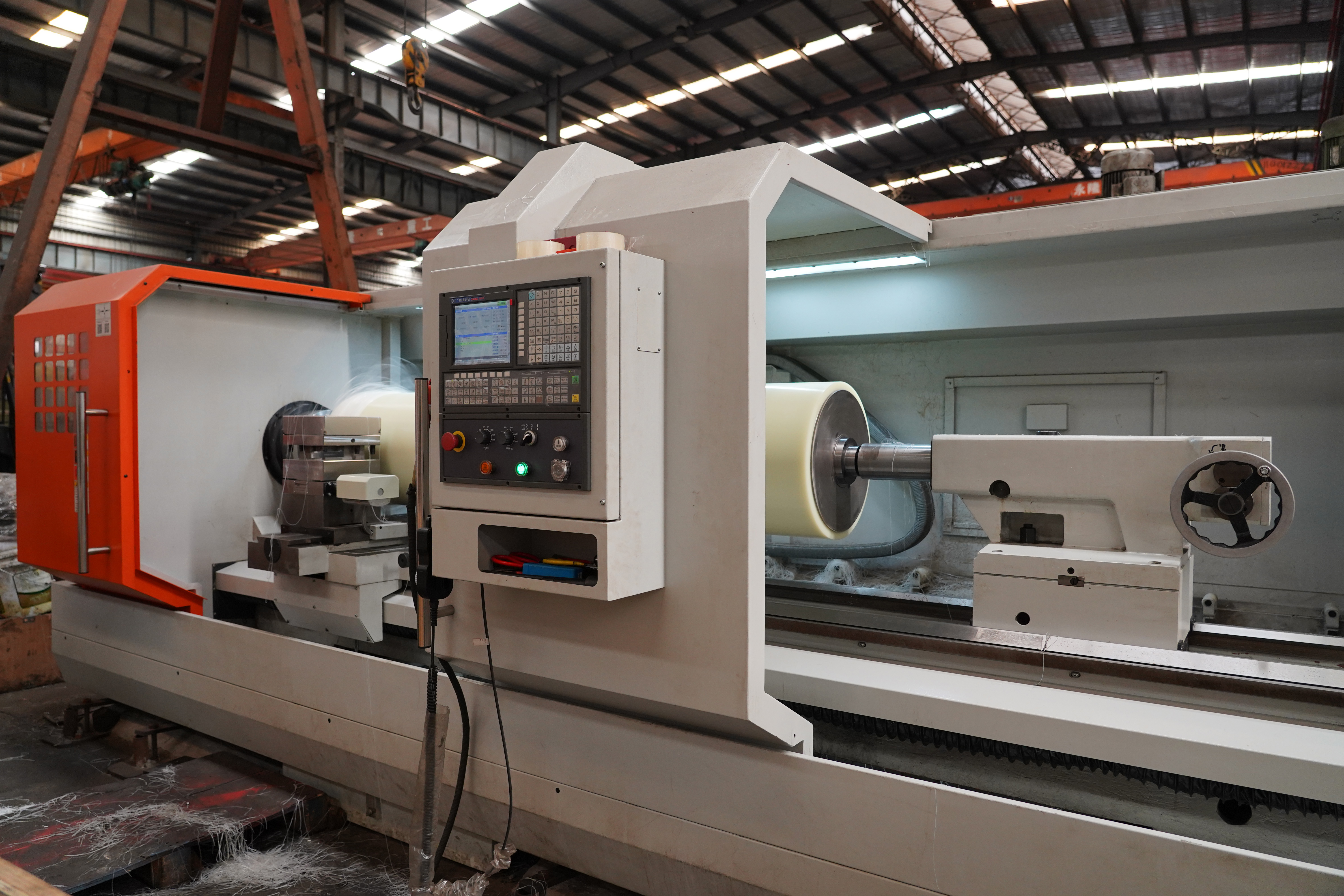 hk80b cnc lathe fanuc 0i tf horizontal lathe 1265nm torque for shaft disk ring parts-9