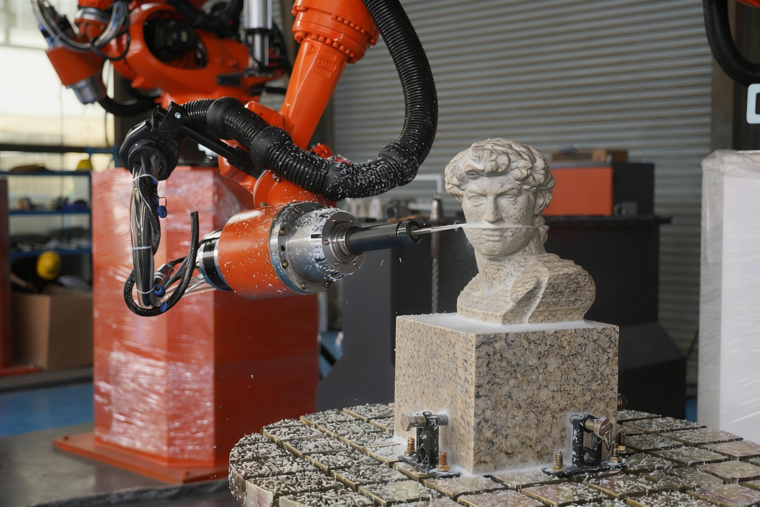 7 axis cnc sculpting robot hlrb 7a3d-8
