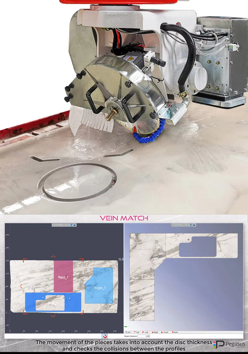 CNC Bridge Saw Cutting Machine